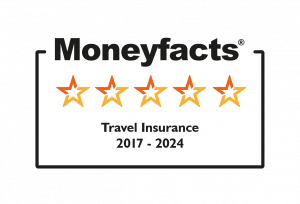 Travel insurance rated 5 star by Moneyfacts, 2017-2024