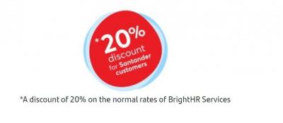 BrightHR 20 percent discount logo